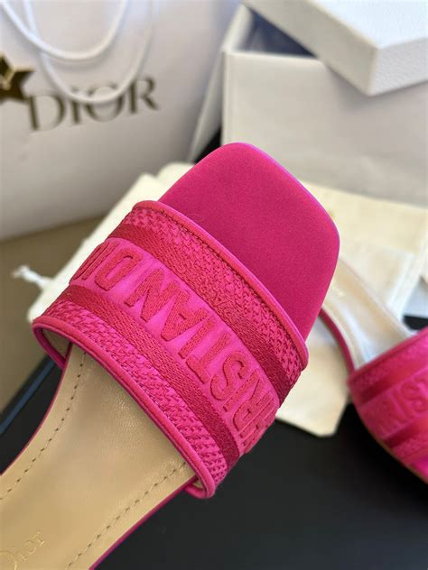 pink dior dway slides